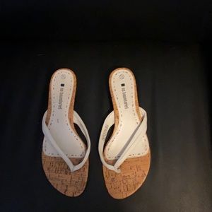 White sandals